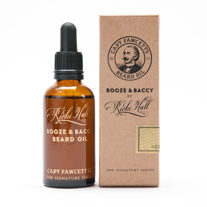 Captain Fawcett Ricki Hall Booze & Baccy Beard Oil 50ml